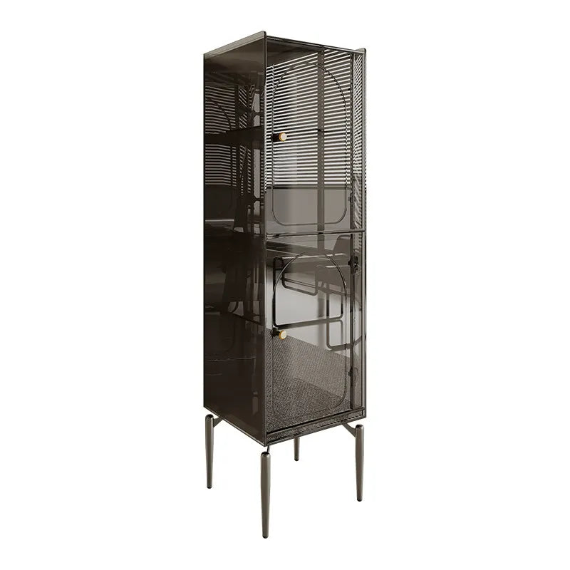 Multifunctional Modern TV Stand With Drawers And Cabinets — Amber Brown | KIMLUD