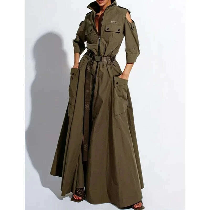 chic-solid-maxi-shirt-dress-casual-turndown-neck-half-sleeve-zipper-belt-pockets-long-dress-ladies-streetwear-women-clotheskimlud-womens-fashion-34621375