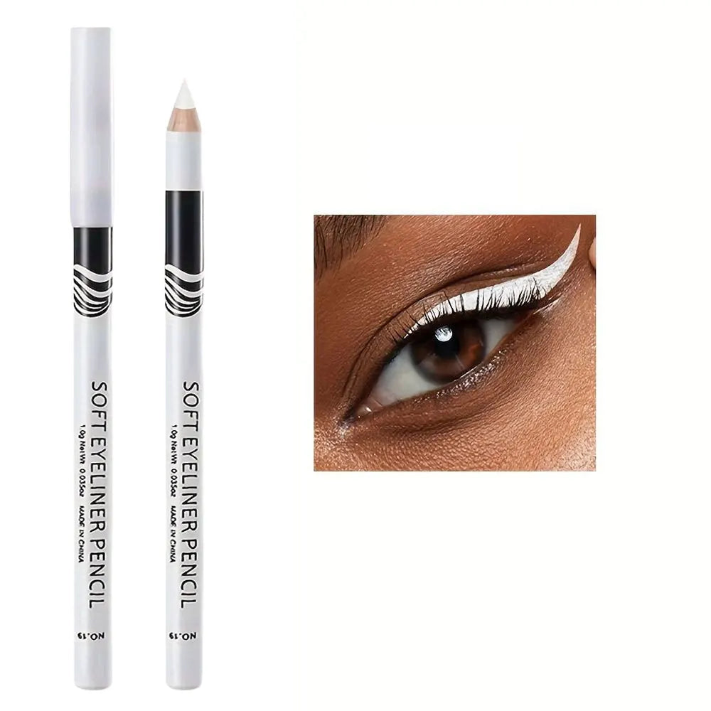 Eyeliner - White Inner Eyeliner Pen - Wooden Rod - White | KIMLUD