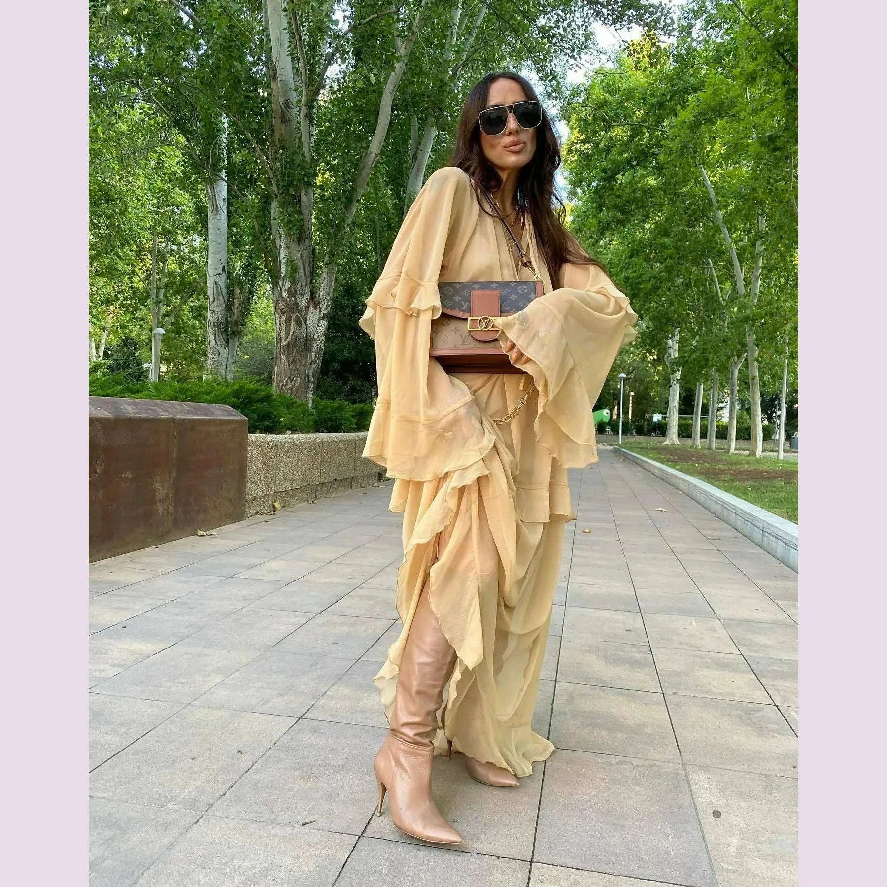 tornova-chiffon-ruffled-long-dress-for-women-flared-sleeves-long-sleeve-v-neck-high-waist-dress-female-summer-casual-loose-dress-kimlud-kimlud-33915560