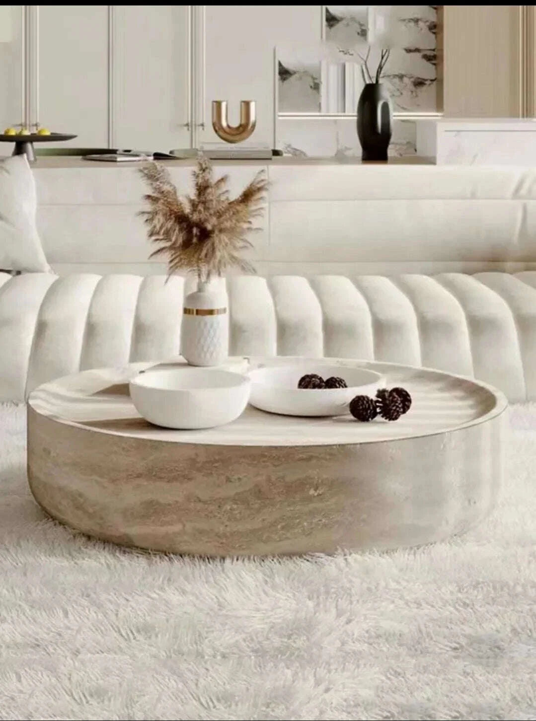 KIMLUD, Clear Japanese Industrial Simple Cute Space Saving Coffee Table Unique Mesas Bajas Living Room Furniture luxury Round Side Table, KIMLUD Womens Clothes