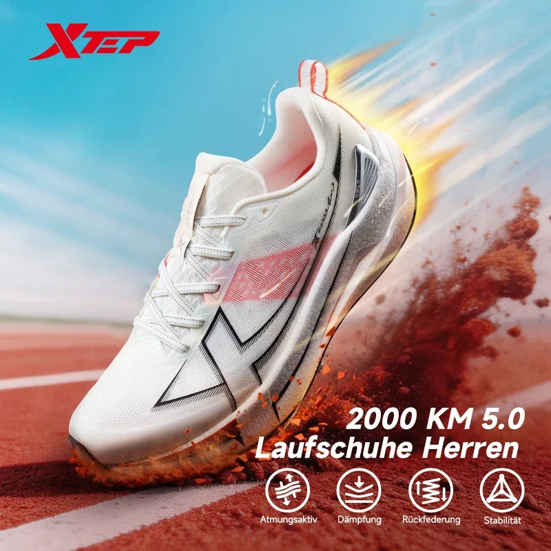 Xtep 2000km 5.0 Running Shoes Soft Universal Sneakers Cushion Durable Jogging Wear-Resistant Lightweight Shoes 874119110023