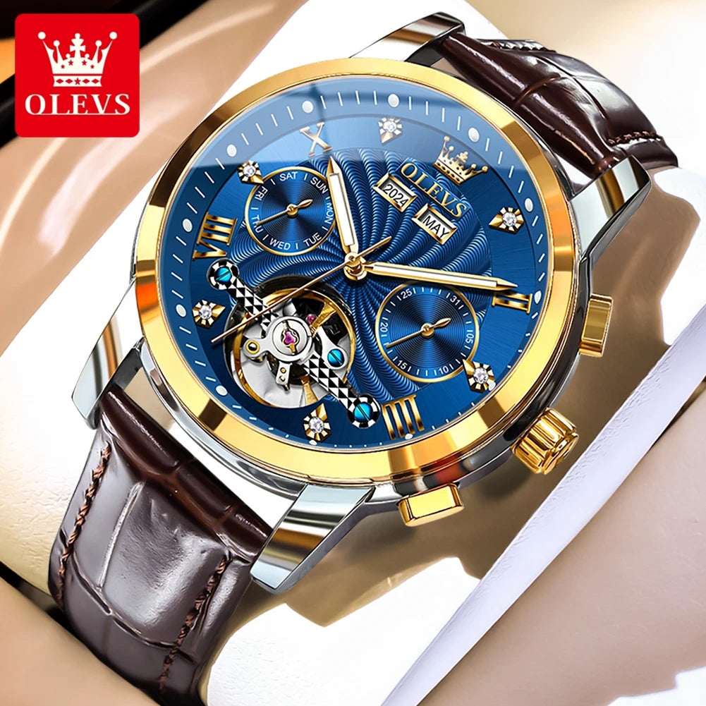 Skeleton Stainless Steel Watch Tourbillon — Silver | KIMLUD