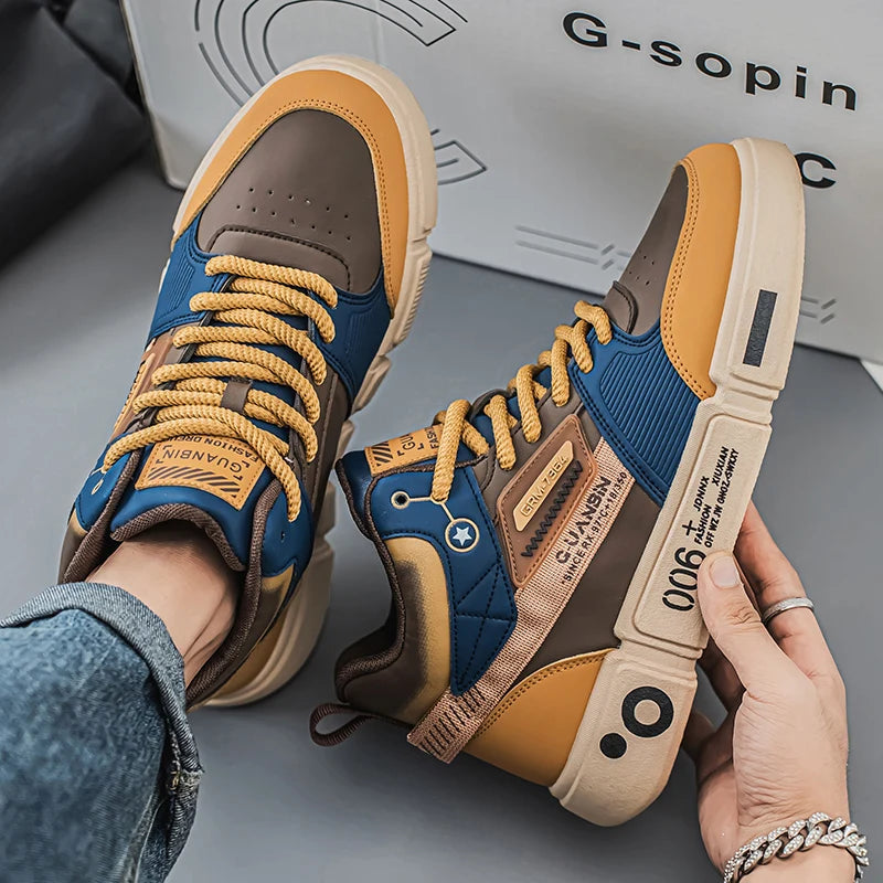 Sneakers Men Casual High Top Board Shoes Vulcanized Shoes Male Walking Sport Shoes Outdoor Sneakers Male Soft Sole Walking Shoes