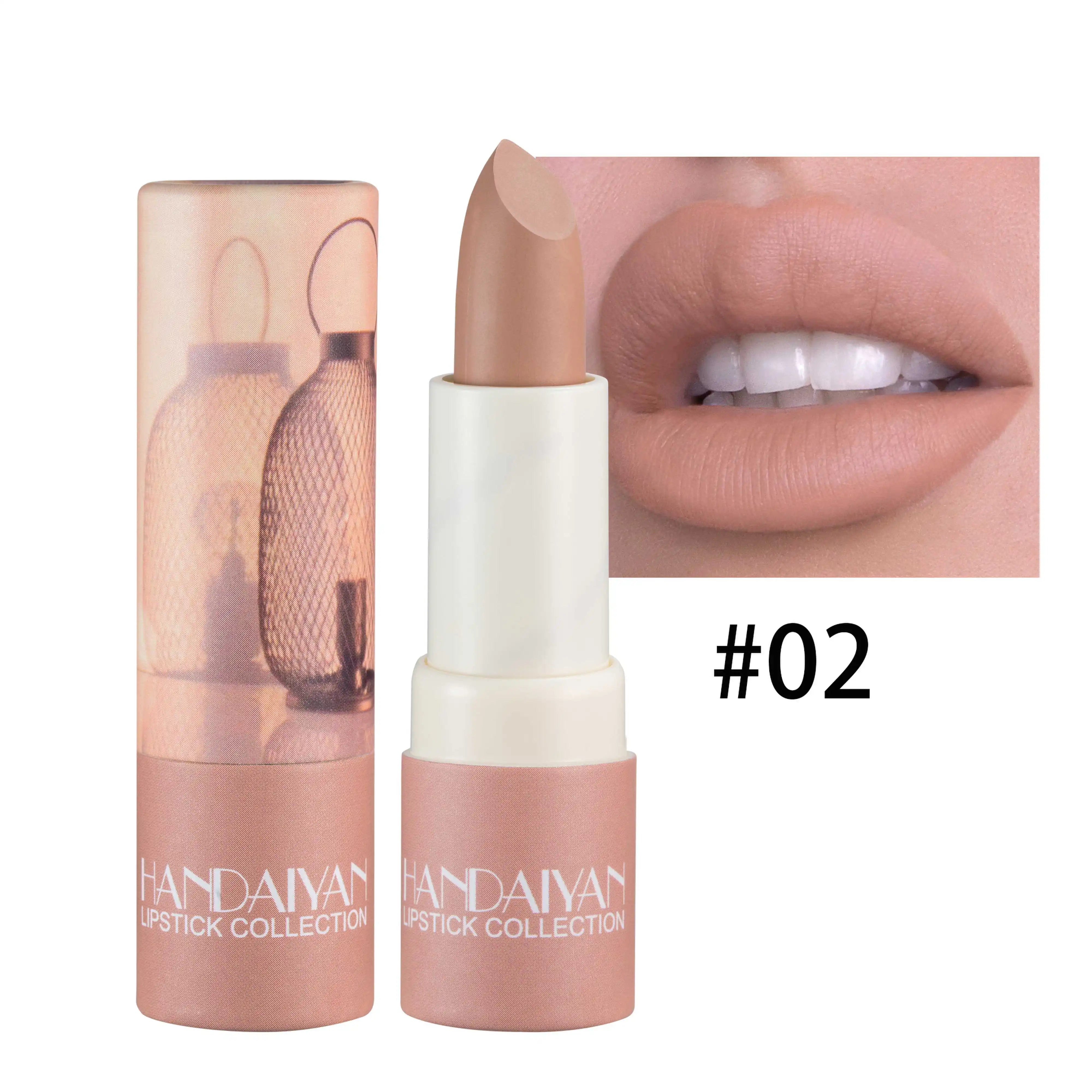 Matte Velvet Lipstick Handaiyan Nude Shade Longwear Creamy Finish — Nude | KIMLUD