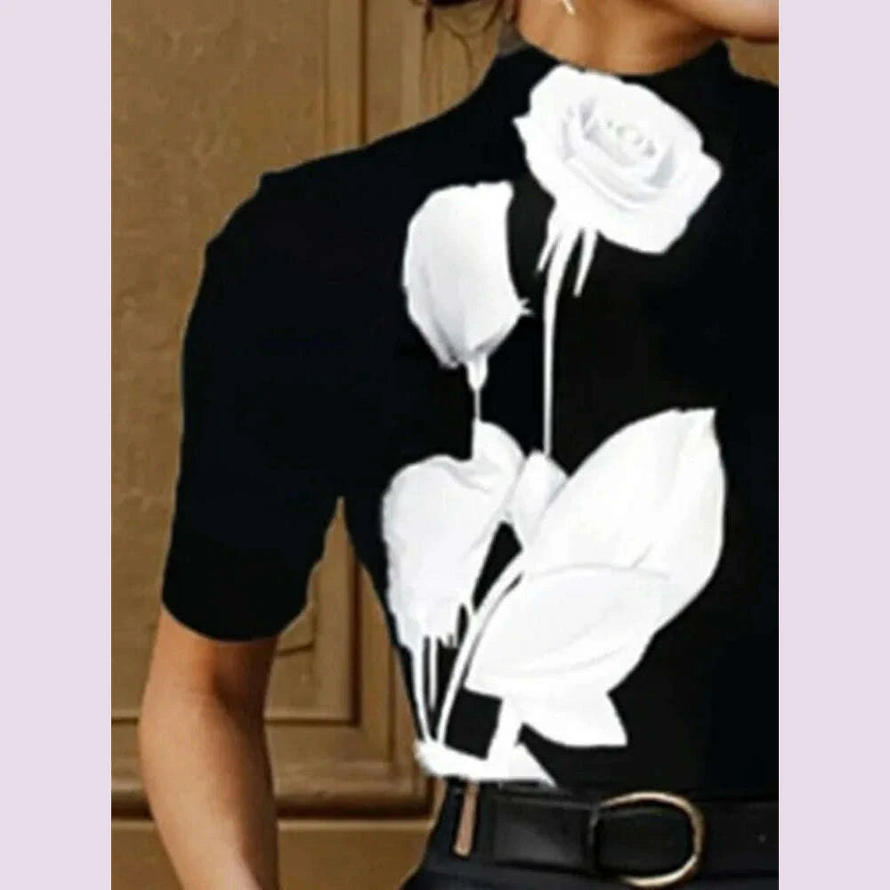yeezzi-womens-flower-printed-stand-collar-skinny-tops-2025-new-half-sleeves-urban-casual-office-trendy-black-basics-t-shirtskimlud-womens-fashion-34606189