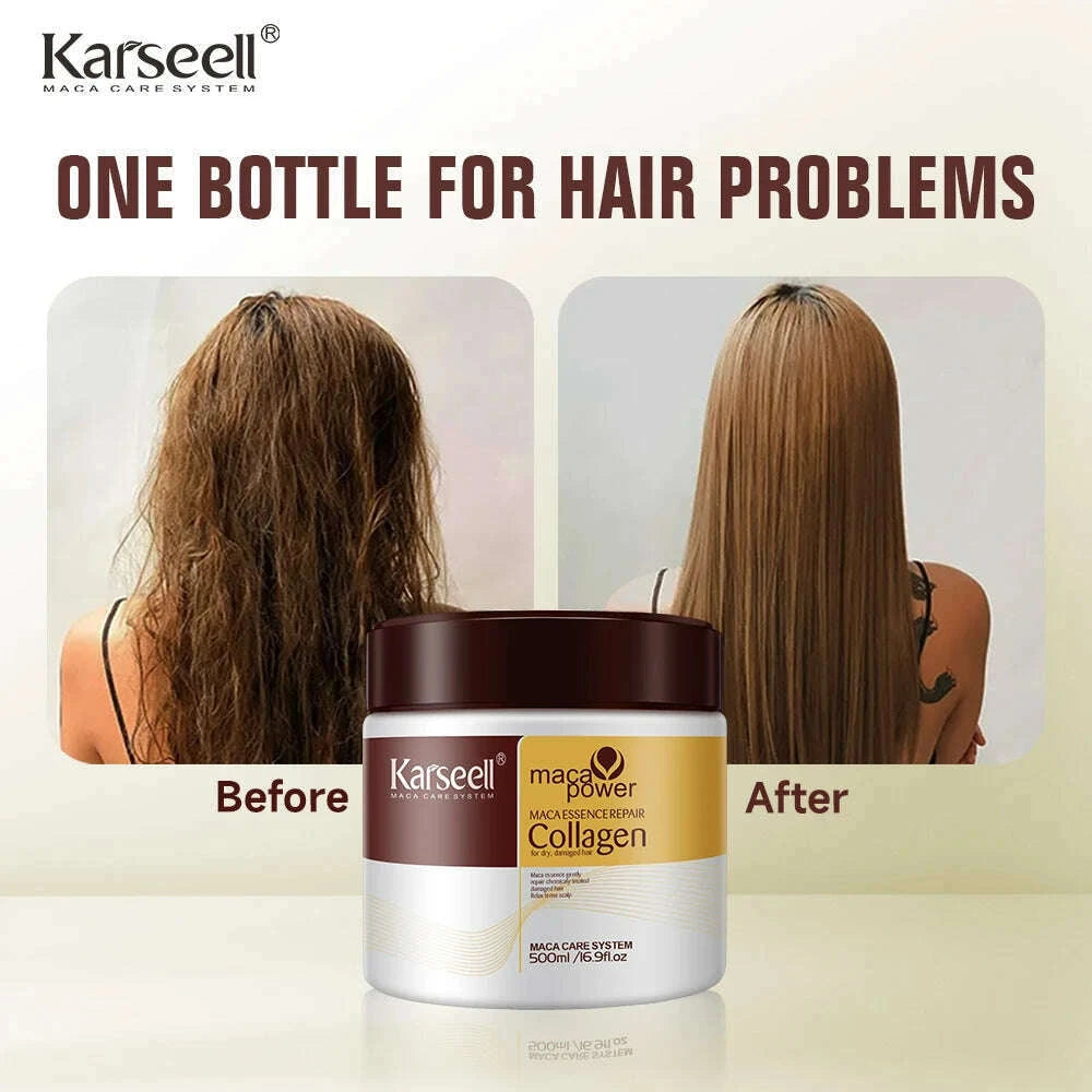karseell-500ml-collagen-hair-treatment-deep-repair-conditioning-argan-oil-hair-mask-essence-for-dry-damaged-hair-all-hair-typekimlud-womens-fashion-34619713