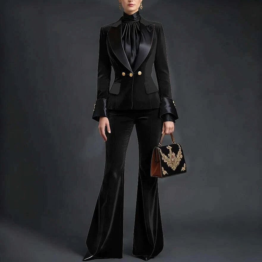 luxury-velvet-womens-burgundy-suits-three-buttons-2-piece-set-vintage-satin-peaked-lapel-blazer-flared-pants-evening-outfitkimlud-womens-clothes-35081913