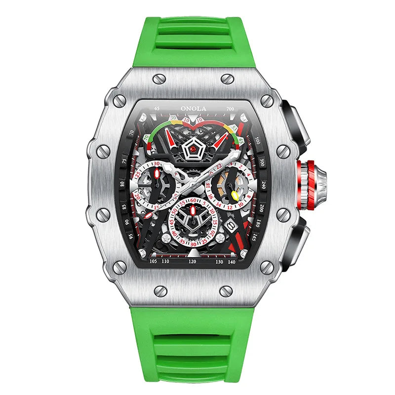 Sport Watch Quartz Chronograph Luminous — Black | KIMLUD