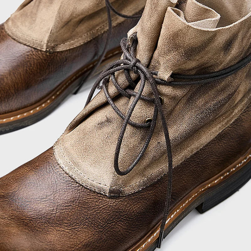 Men Boots New Arrival Motorcycle Boots High Quality Retro Comfortable Leisure Tooling Work Ankle Workwear Boots
