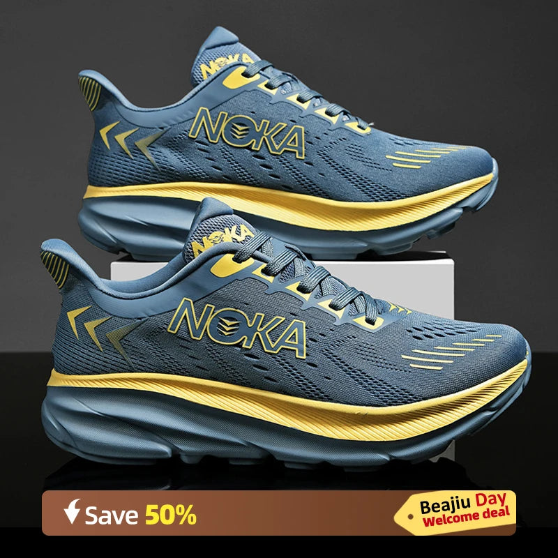 Carbon Plate Running Shoes Mesh Breathable — Cobalt Blue | KIMLUD