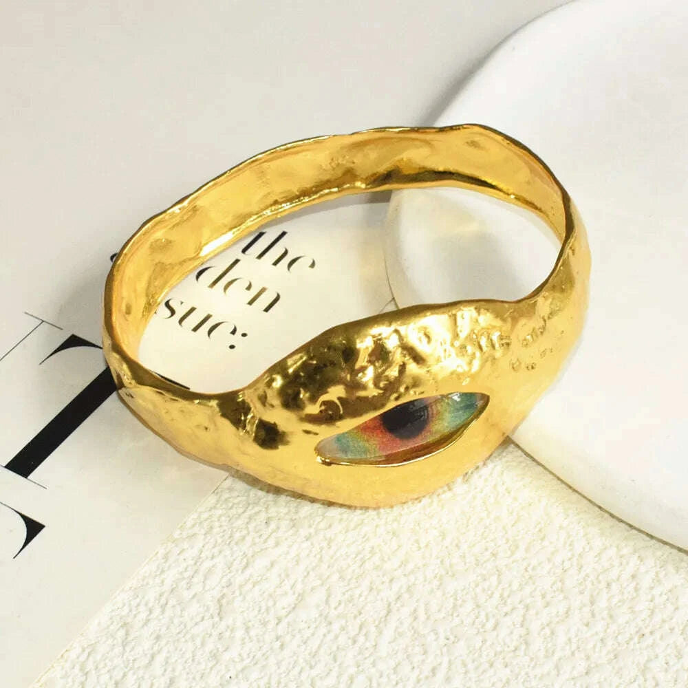 new-exaggerated-alloy-plated-eyes-nose-mouth-bangle-bracelet-for-women-fashion-jewelry-gorgeous-hand-simple-bracelet-accessorykimludkimlud-35558736