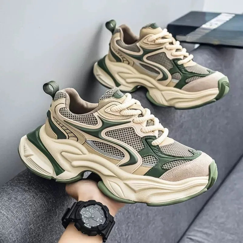 Casual Shoes – Breathable Height Increasing – Lace-Up – Women | KIMLUD