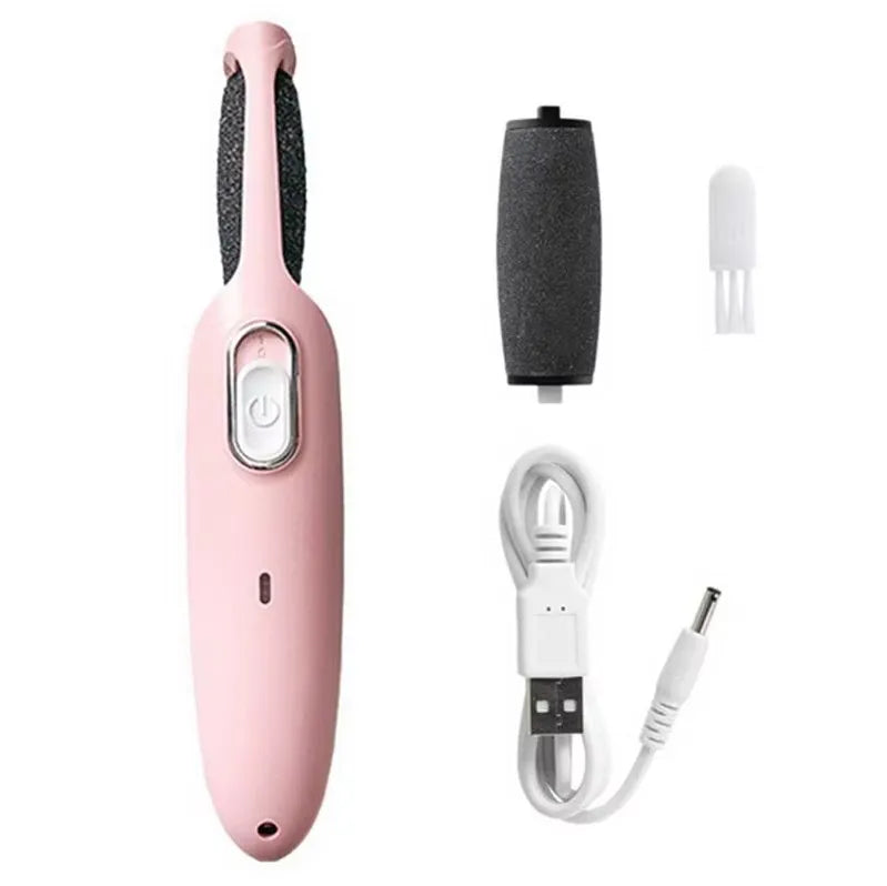 Rechargeable Callus Remover Tool Home Foot Spa Bath Massager Pedicure Experience Removes Dry Skin for Smoother Feet