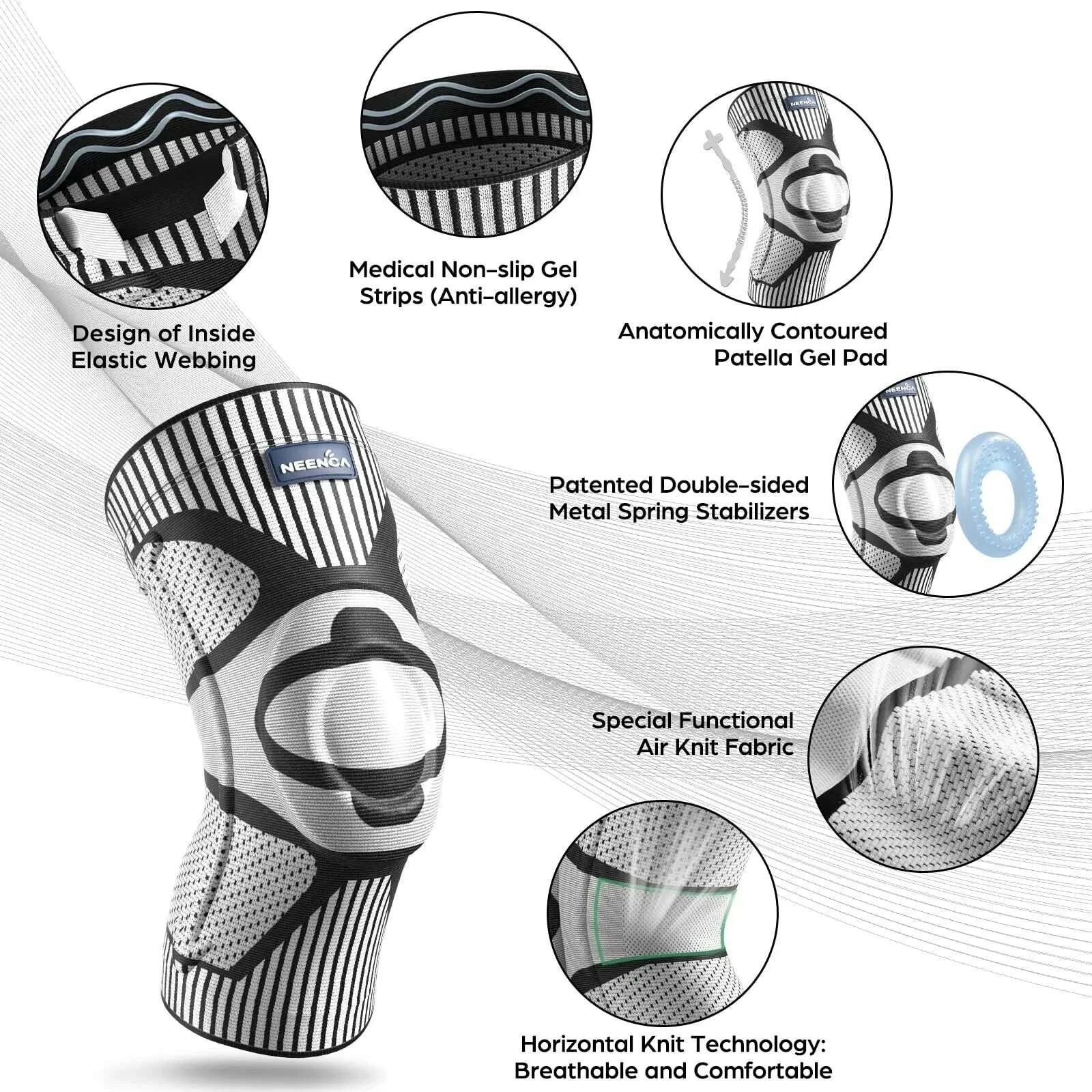 KIMLUD, NEENCA Knee BracesCompression Knee Support for Knee Pain Relief Sleeve Meniscus Tear ACL Arthritis Joint Pain Injury Recovery, KIMLUD Womens Clothes