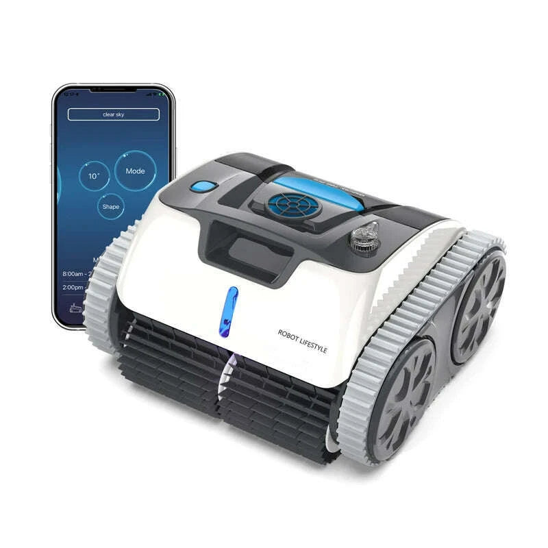 automatic-swimming-pool-robot-cleaner-without-wire-3312pro-battery-9200mah-app-route-planning-select-cleaning-mode-self-beachingkimlud-womens-fashion-34607875