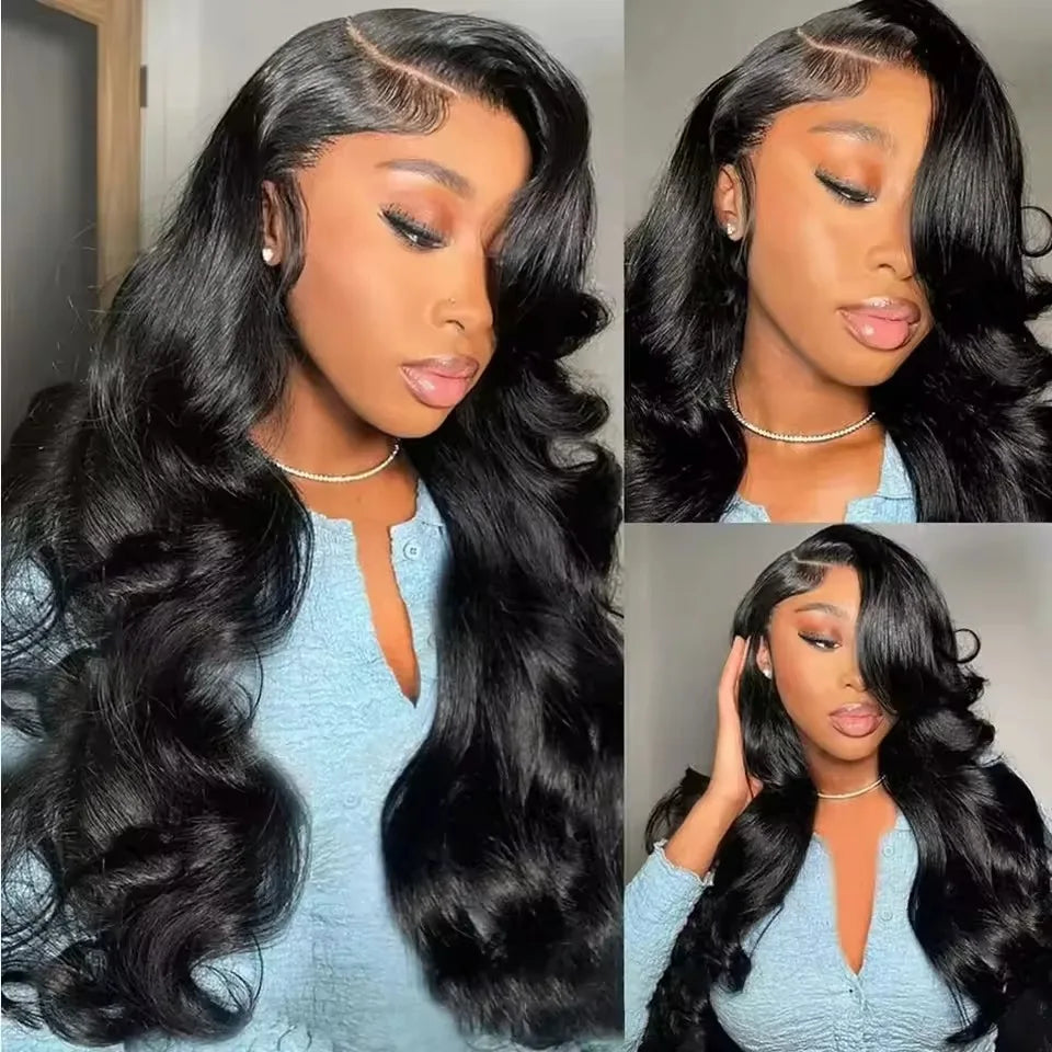 HD Transparent Lace Front Wig 40in Loose Wave — Black | KIMLUD