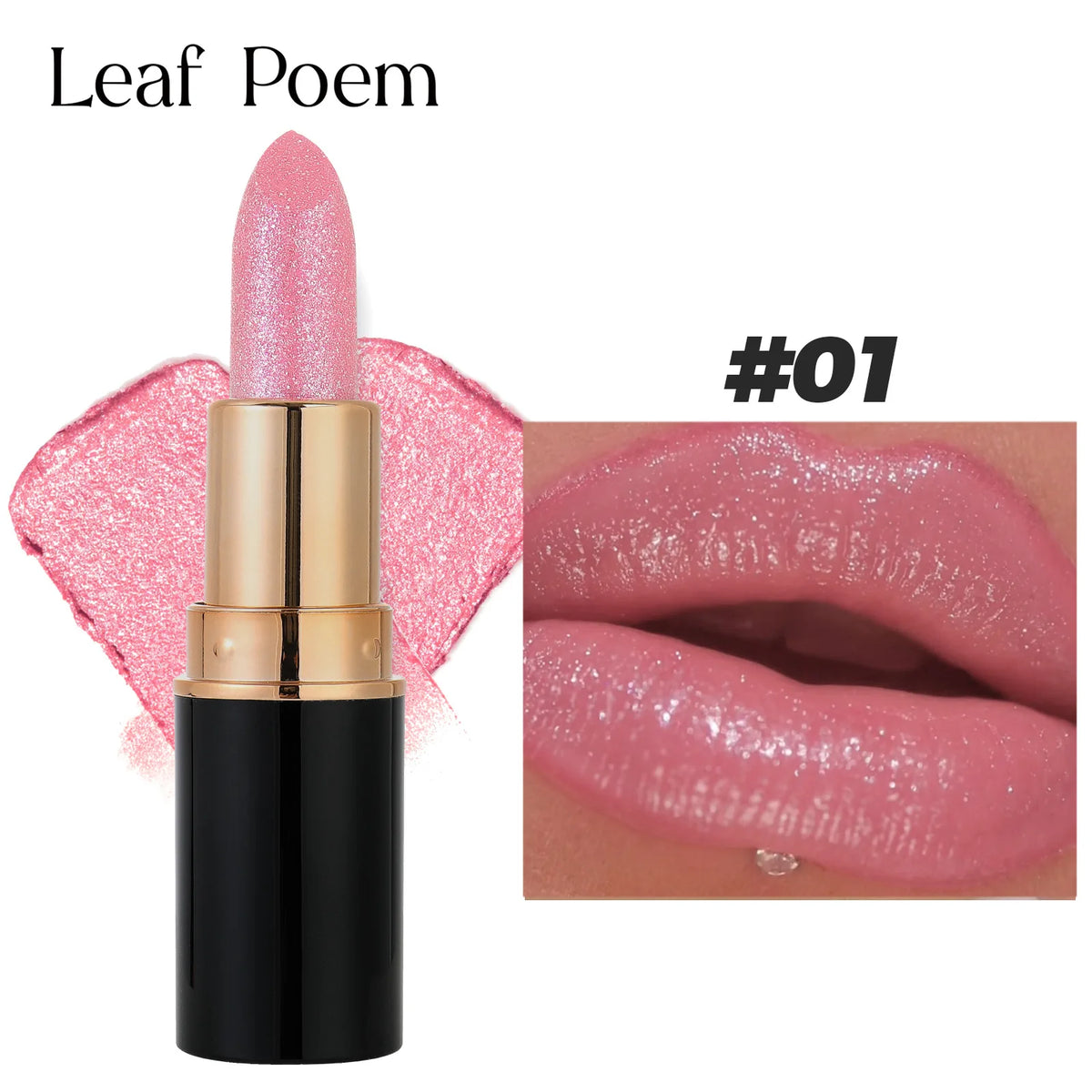 Lip Gloss – Long-Lasting Waterproof – Pearlescent – Gold | KIMLUD