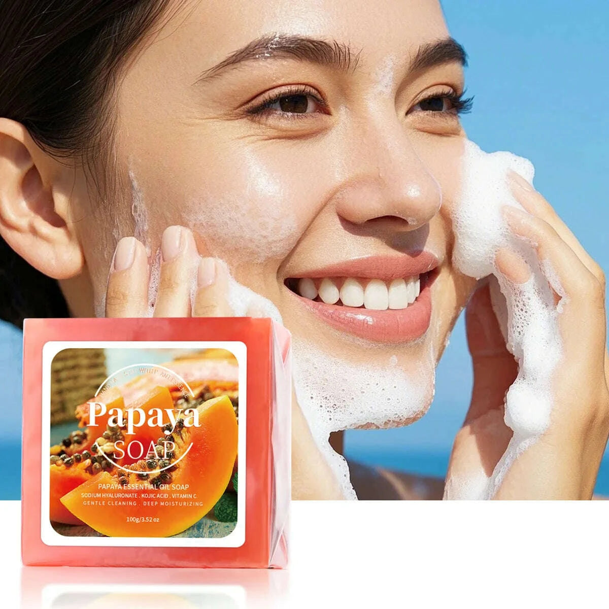 100g-b-papaya-extract-nourishing-handmade-soap-deep-cleansing-whitening-with-coconut-goat-milk-soapkimludkimlud-35560189