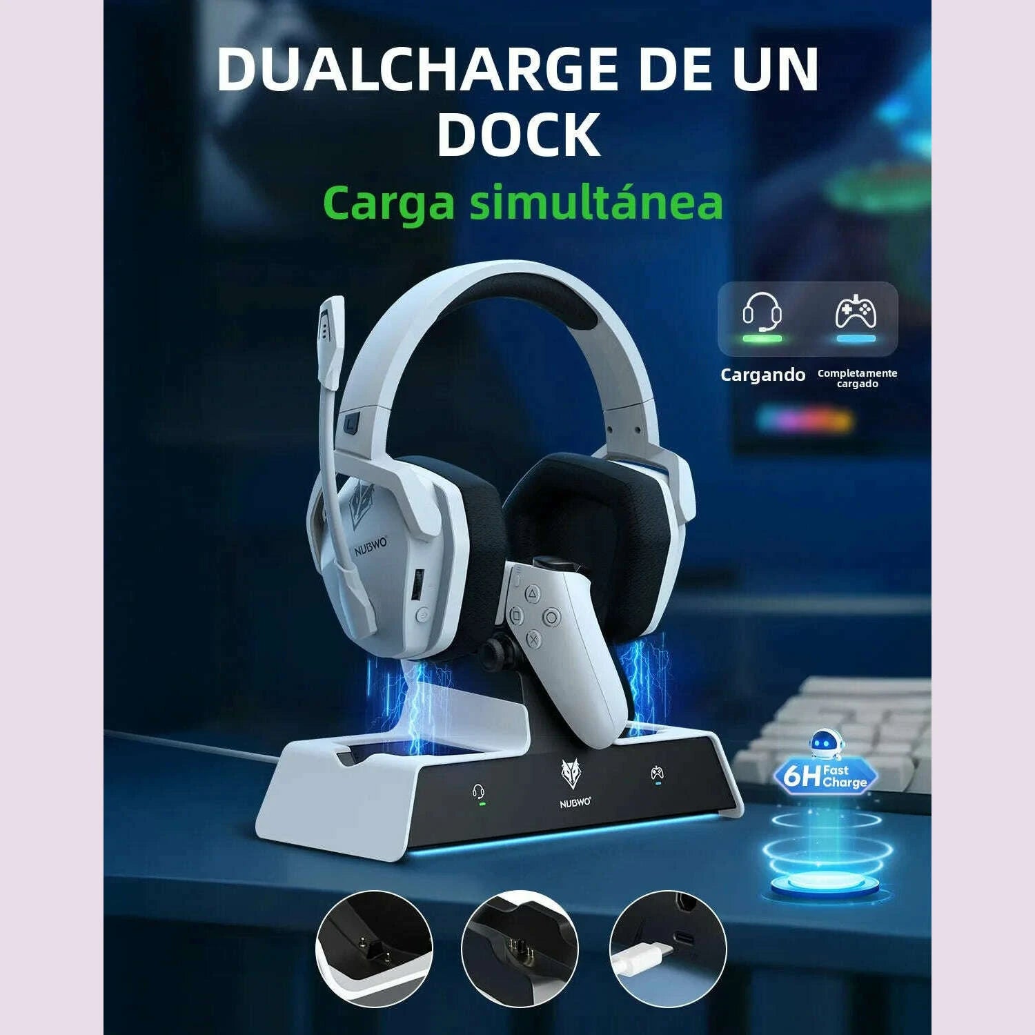 nubwo-g06-wireless-headsets-gamer-with-charging-station-for-headset-and-ps5-controller-gaming-headphones-long-battery-lifekimlud-womens-fashion-34628720