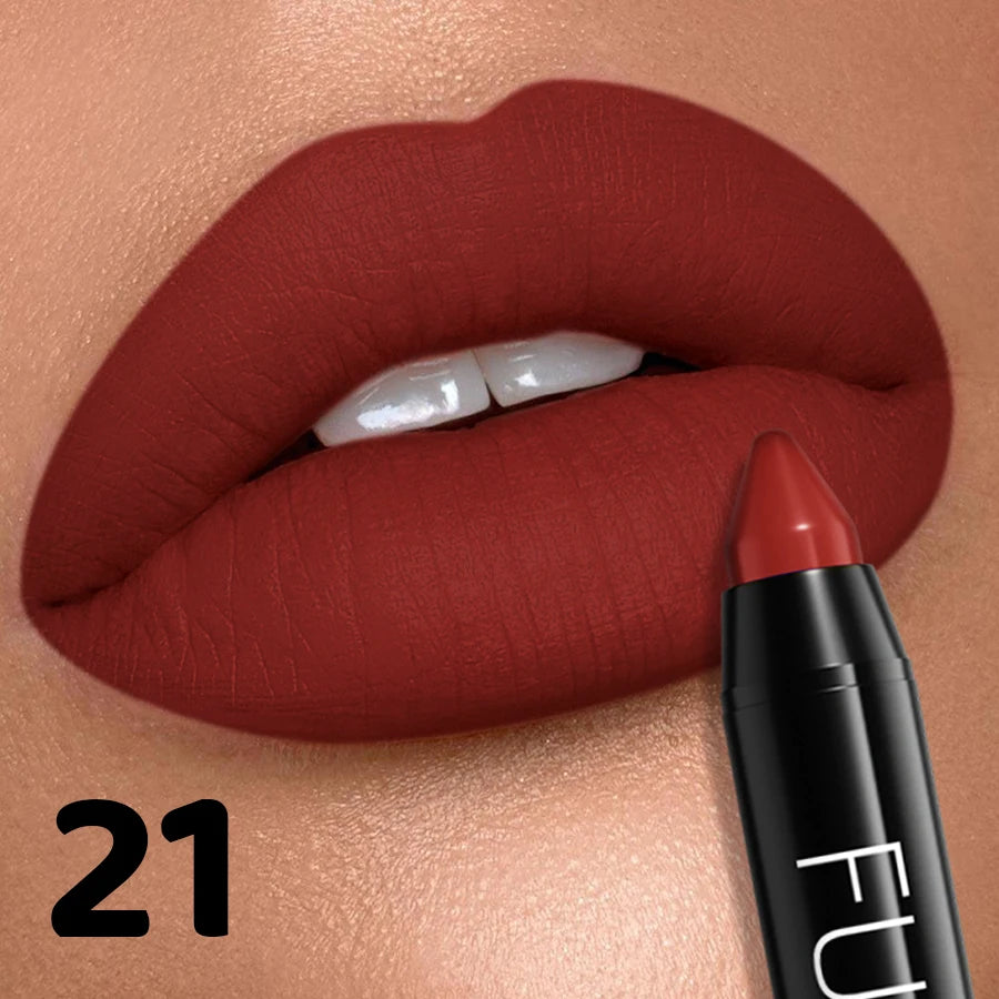 16 Color Nude Brown Lipliner Pen Waterproof Lipstick Sexy Red Matte Contour Lip Tint Lasting Lips Korean Makeup Product Lipgloss