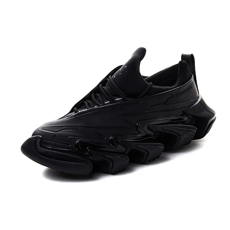 Chunky Sneakers – Height Increasing Platform – Leather Mesh | KIMLUD