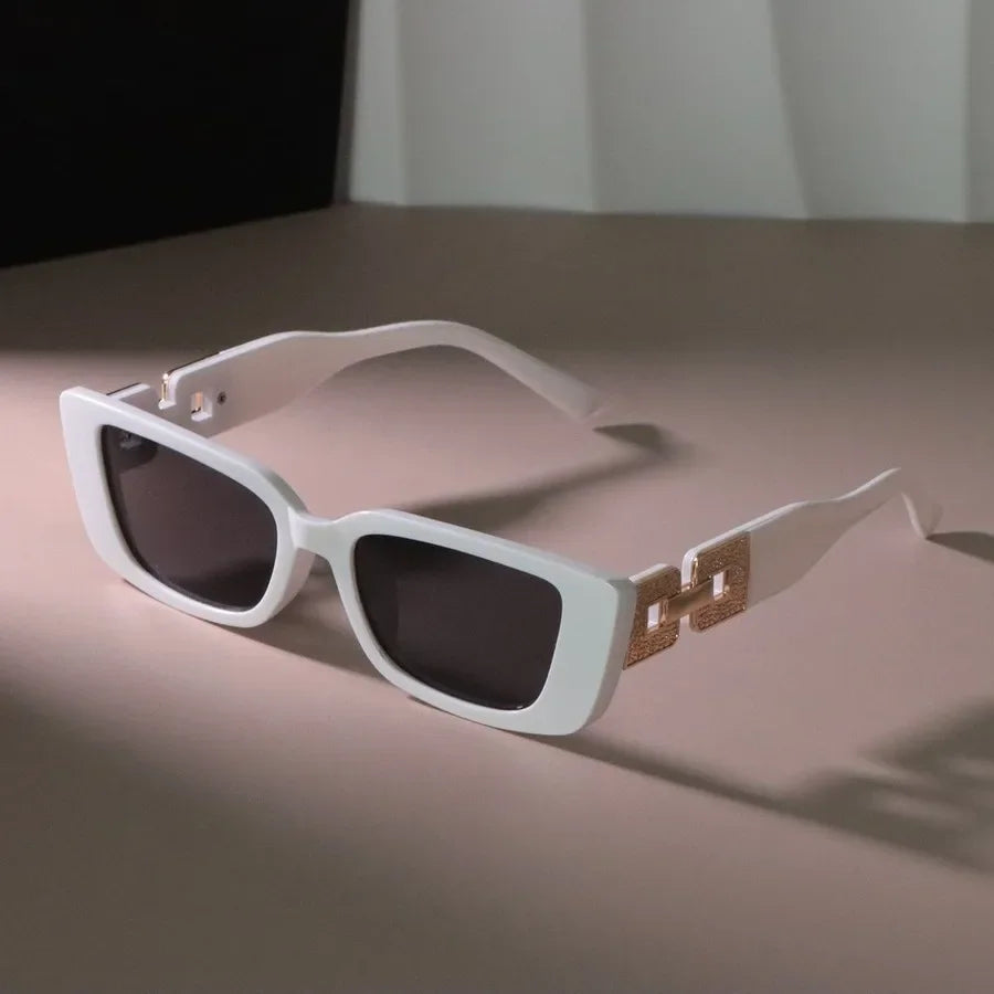 Plastic Square Designer Sunglasses — Black | KIMLUD