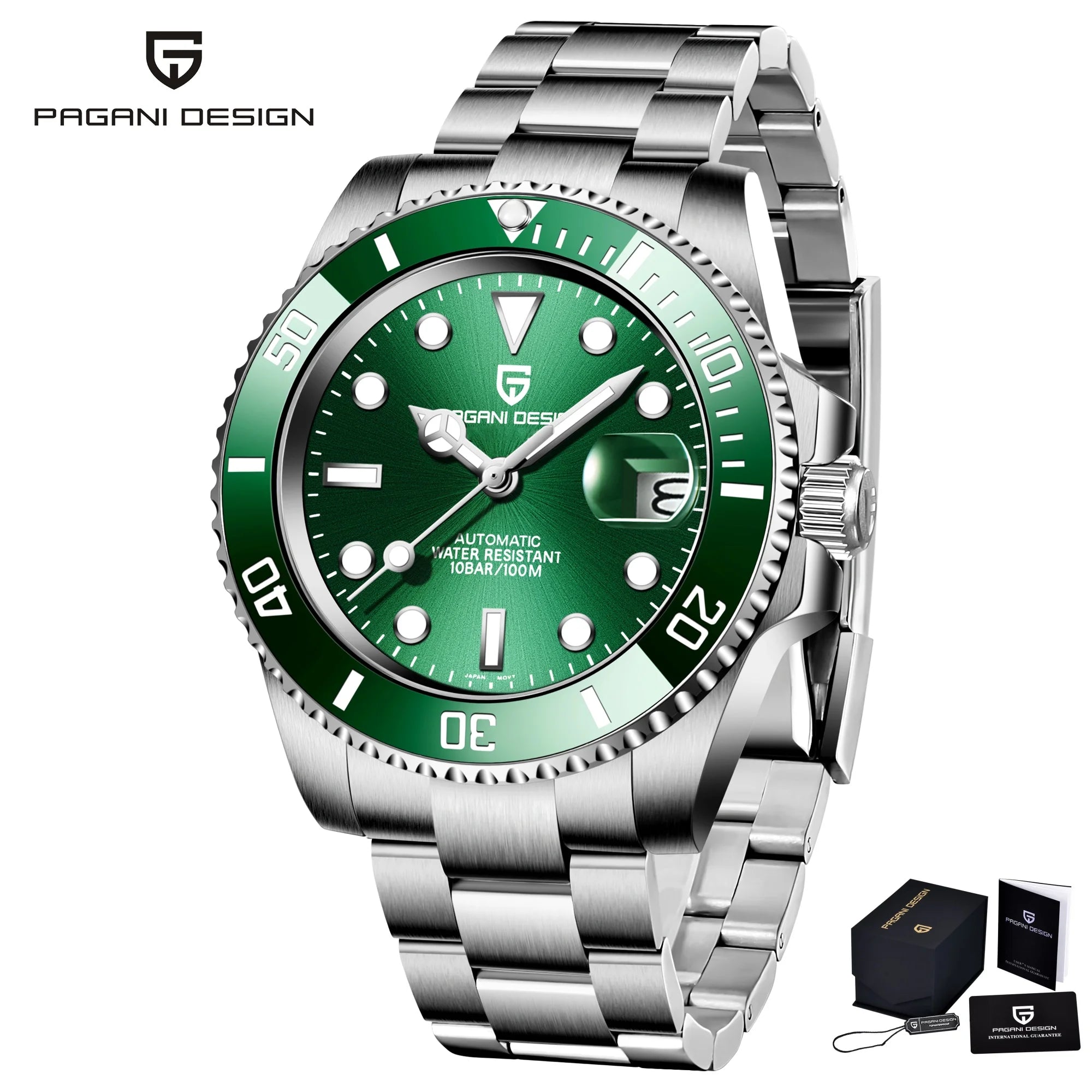 PAGANI Design 2024 New 40mm Men Automatic Mechanical Watches Men Luxury NH35A Stainless Steel Waterproof Watch Relogio Masculino