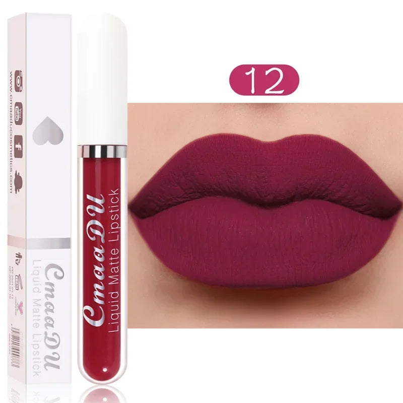 Velvet Liquid Lipstick - Waterproof Matte - Liquid Lipstick - Brown Nude | KIMLUD