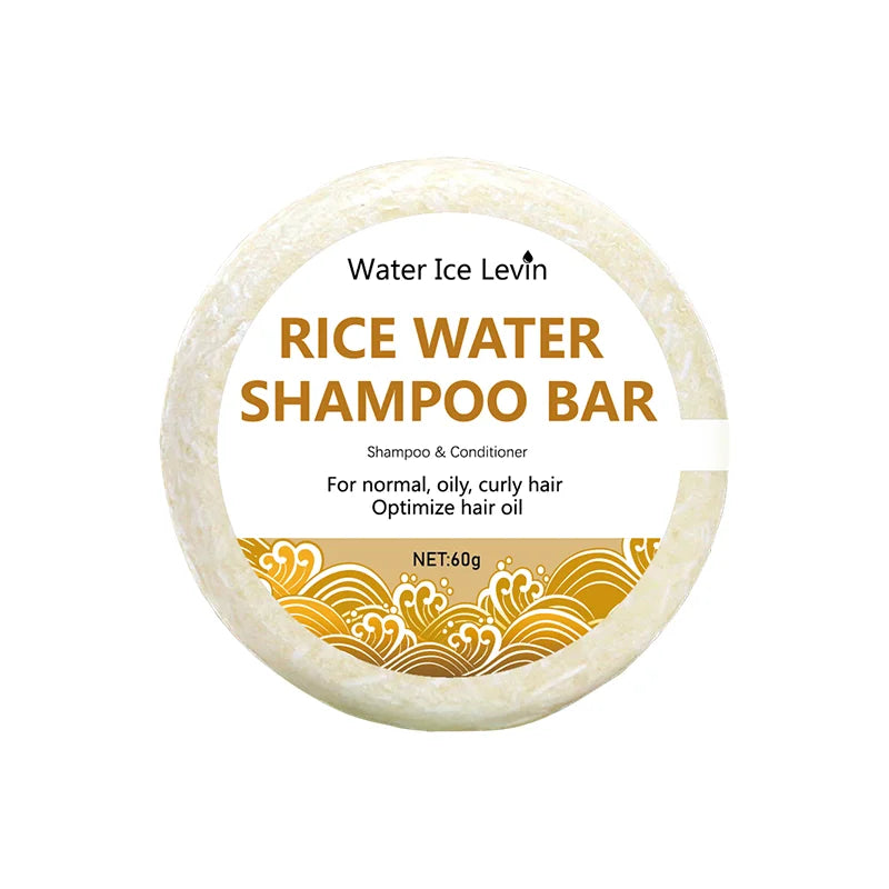 Rice Water Shampoo Bar Oil Free Conditioning With Protein Nourishing Anti-Loss Hair Growth — Ivory | KIMLUD