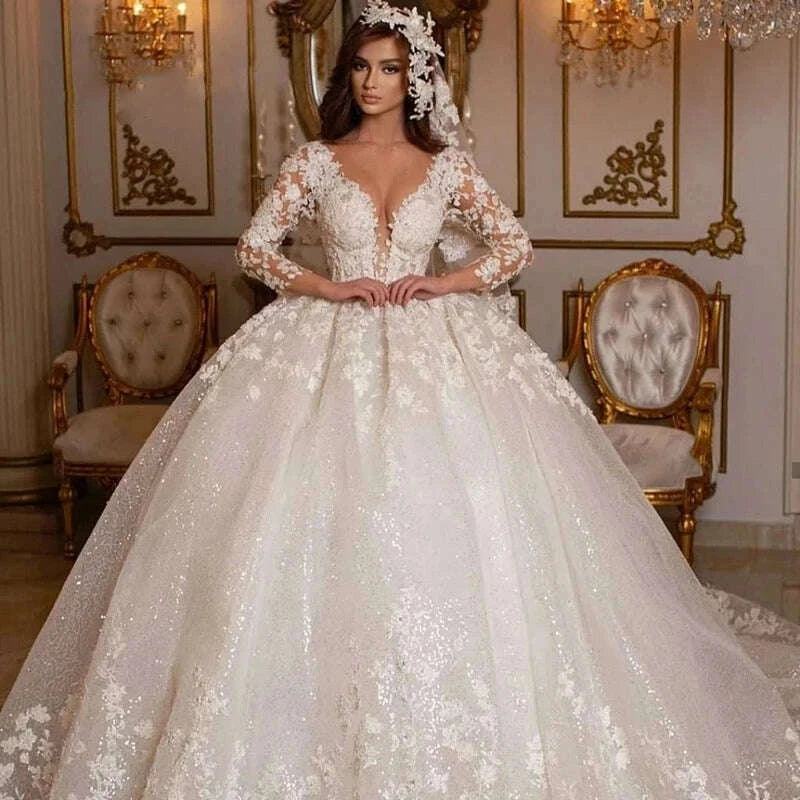 vintage-2024-lace-wedding-dresses-princess-ball-gown-beading-bridal-gowns-shinny-tulle-long-sleeves-ivory-dubai-marriage-dresskimlud-womens-fashion-34598317