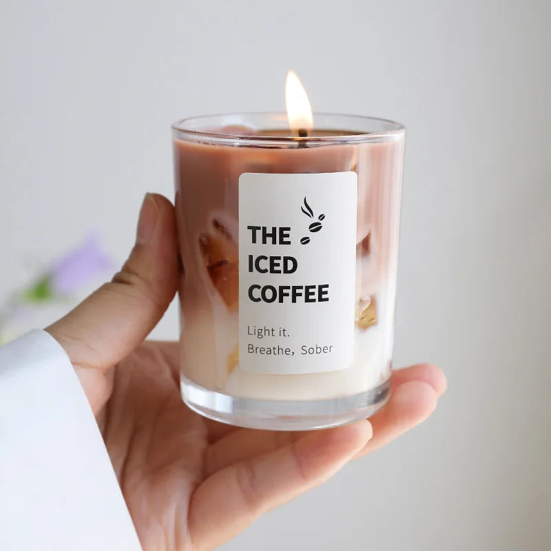 KIMLUD, Jelly Wax Coffee Cup Aromatherapy Bedroom Smoke Free Candles Romantic Atmosphere Fragrance, KIMLUD Womens Clothes