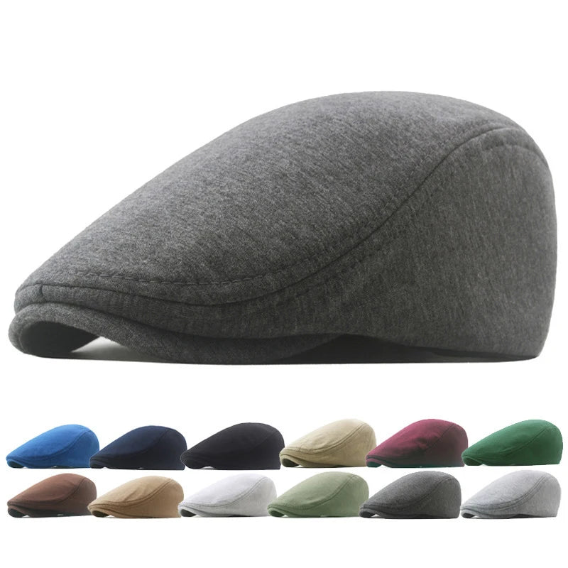 Retro Wool Cap Winter Classic Silhouette — Black | KIMLUD
