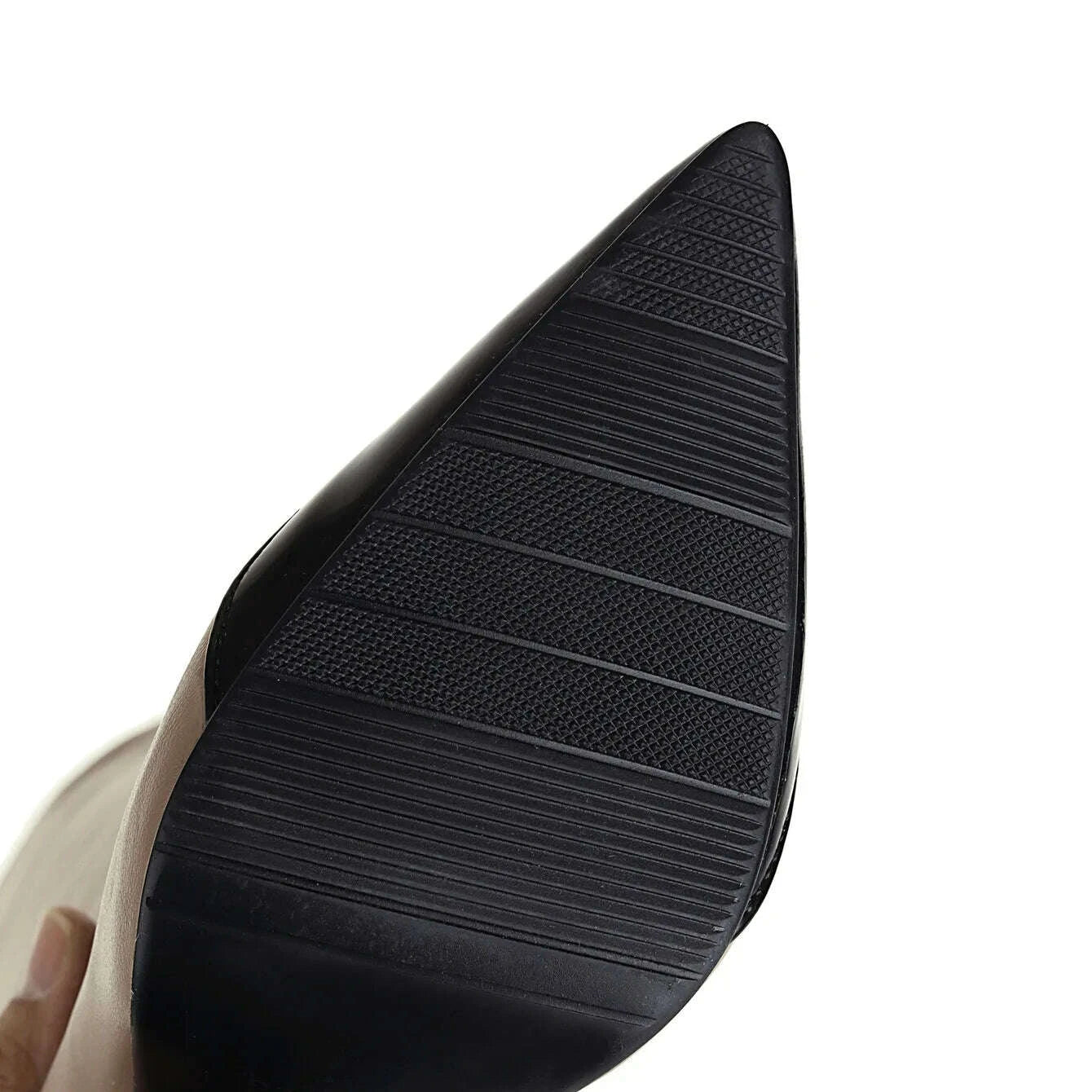 KIMLUD, Patchwork Pointed Toe Wrinkle Knee High Boots Block High Heels Fashion Leather Casual Boot Unique Sexy Lady Party Dress Shoes, KIMLUD Womens Clothes