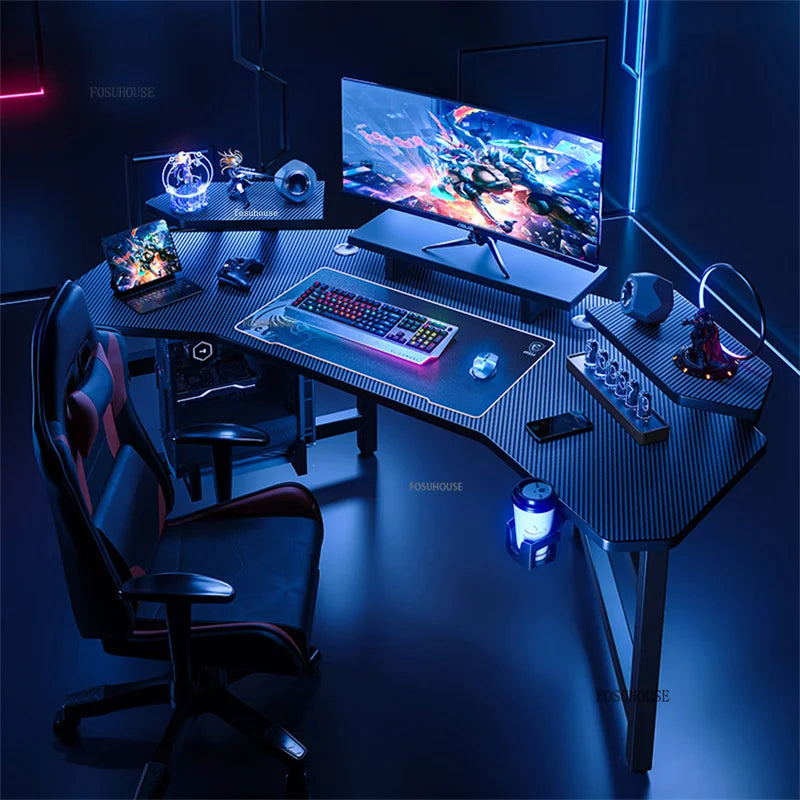 Nordic Simple Desk E-sports Gaming — Black | KIMLUD