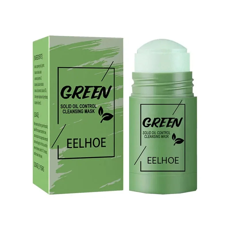 Green Tea Cleansing Solid Face Mask Pore Refining — Green | KIMLUD