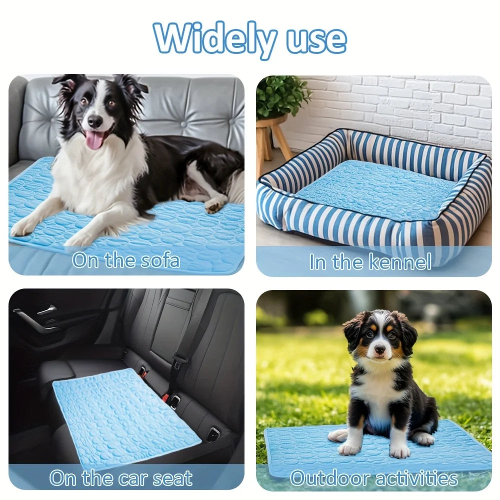 Summer Pet Ice Pad Cooling Ice Pad Bite Resistant Pet Pads Cat sofa Pad Dog Cooling Floor Pad Durable Sofa Ice Cold Pad Blankets