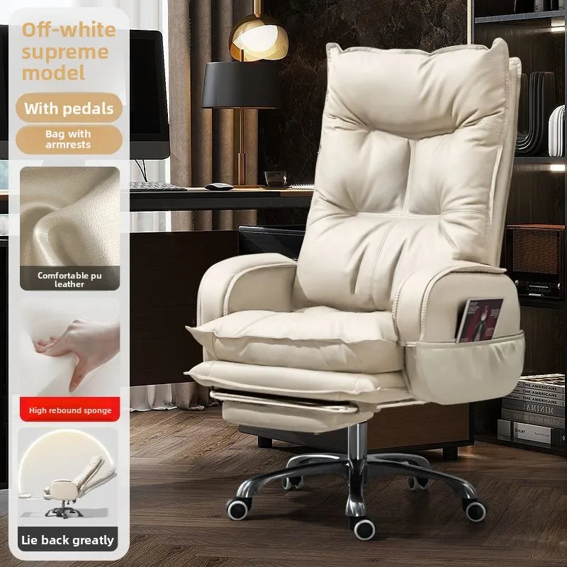 comfortable sedentary Boss chair office business ergonomic Computer chair on wheels Relax bureaustoel ergonomisch Furniture