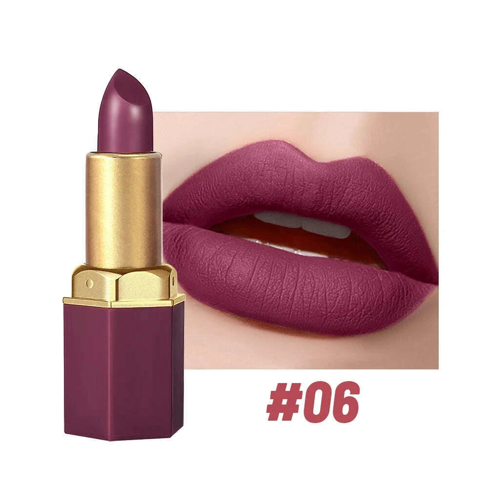 sam-sugar-6-color-matte-lipstick-non-stick-cup-long-lasting-velvet-finish-smooth-matte-lip-color-waterproof-smudge-proof-kimlud-kimlud-33922101