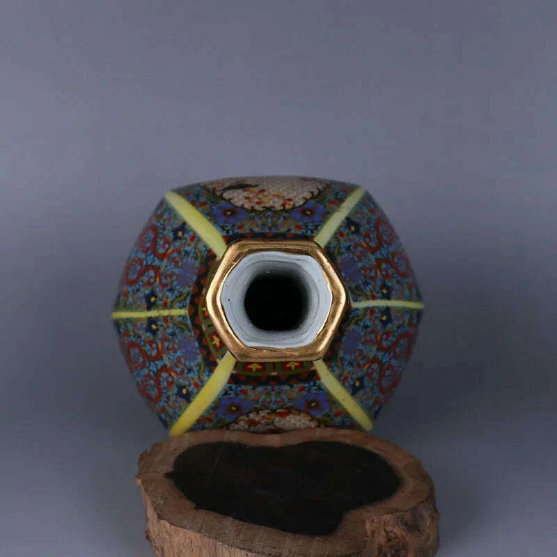 KIMLUD, Porcelain Antiqued Distress Vase,Chinese Decoration ,Home decoration Bottle, KIMLUD Womens Clothes