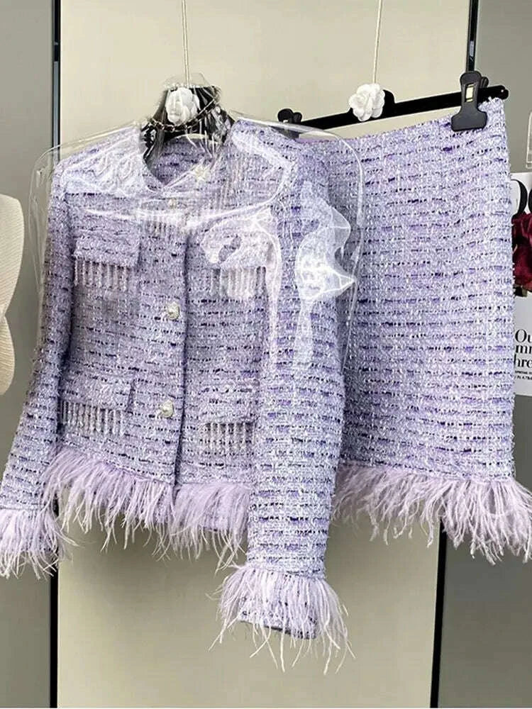 high-quality-elegant-violets-tweed-women-set-single-breasted-feather-beaded-tassel-jacket-high-waist-shorts-suit-fashion-partykimlud-womens-clothes-35082955