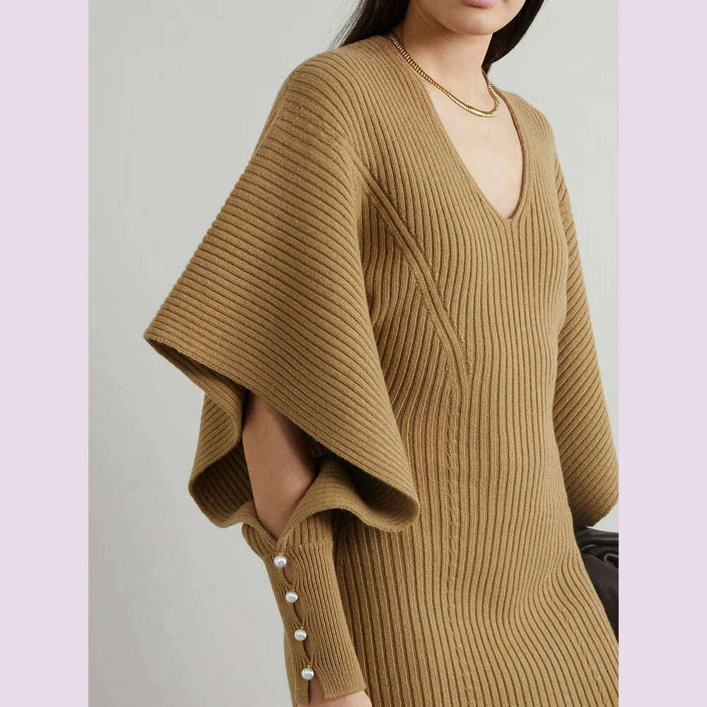 vgh-solid-hollow-out-minimalist-dress-for-women-v-neck-long-sleeve-high-waist-knitting-spliced-buttons-dresses-female-clothing-kimlud-kimlud-33910585