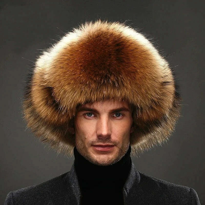 new-winter-mens-100-real-silver-fox-fur-bomber-hat-raccoon-fur-ushanka-cap-trapper-russian-man-ski-hats-caps-real-leather-topkimlud-womens-fashion-34618658