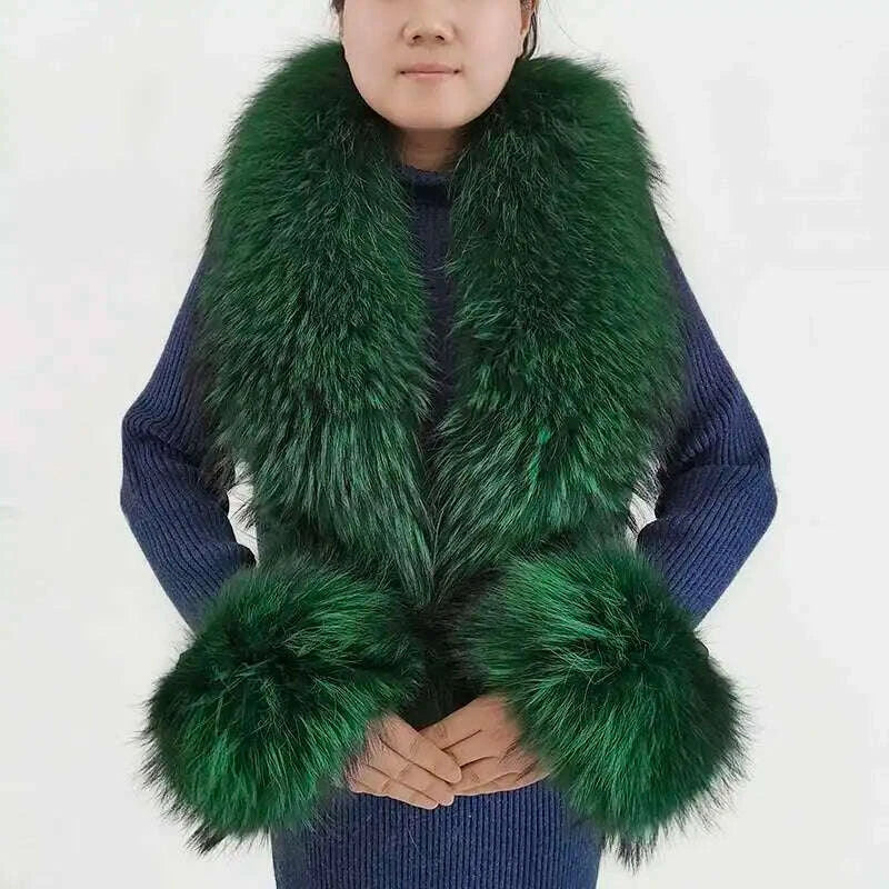 elegant-luxury-raccoon-fur-collar-cuff-set-large-size-100-real-fur-scarf-thick-warm-ladies-shawl-coat-collar-women-winterkimlud-womens-fashion-34606912