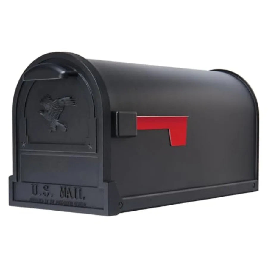 Steel Heavy Duty Post Mounted Mailbox — Silver | KIMLUD