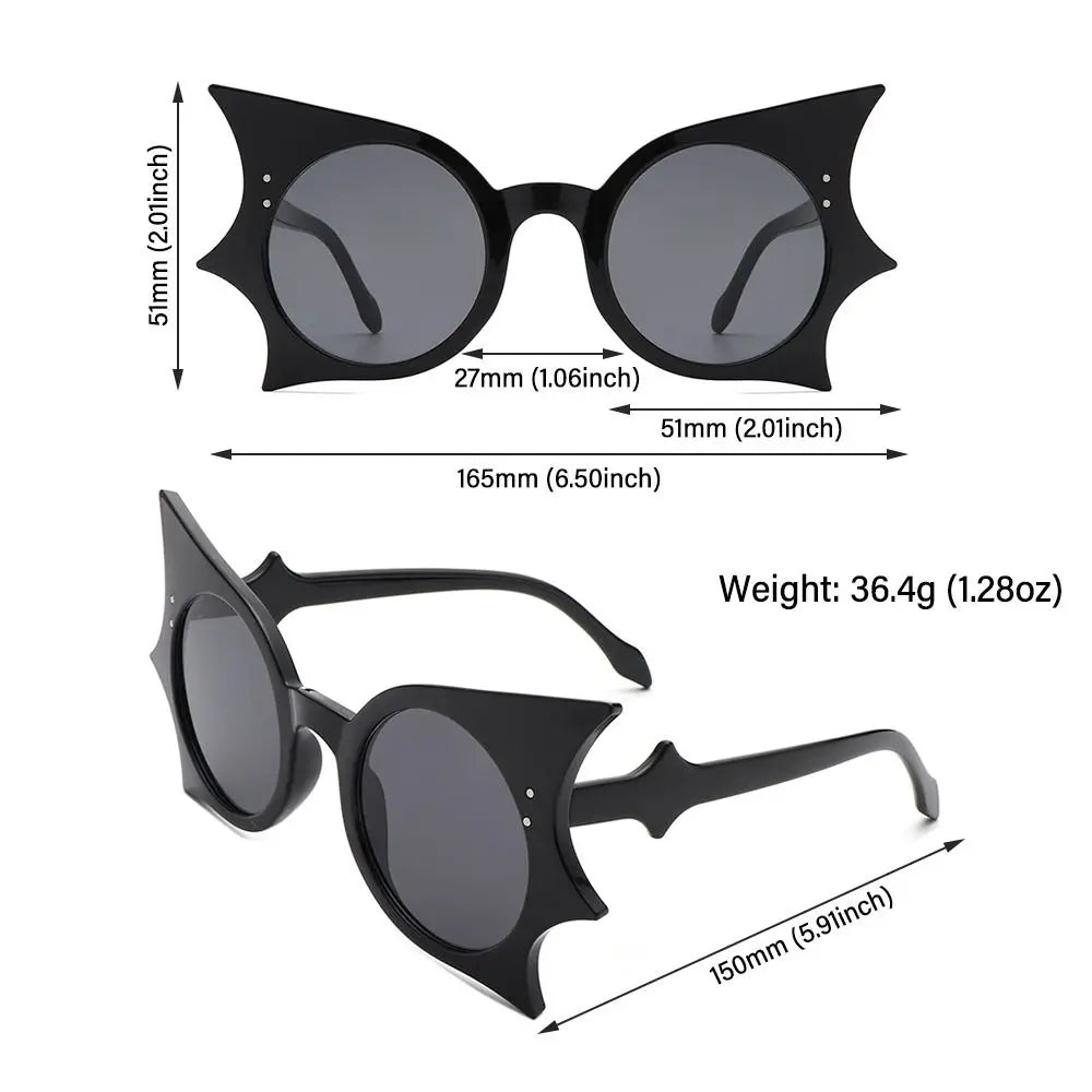 Rimless Bat Shaped Sunglasses UV 400 Protection — Multicolor | KIMLUD