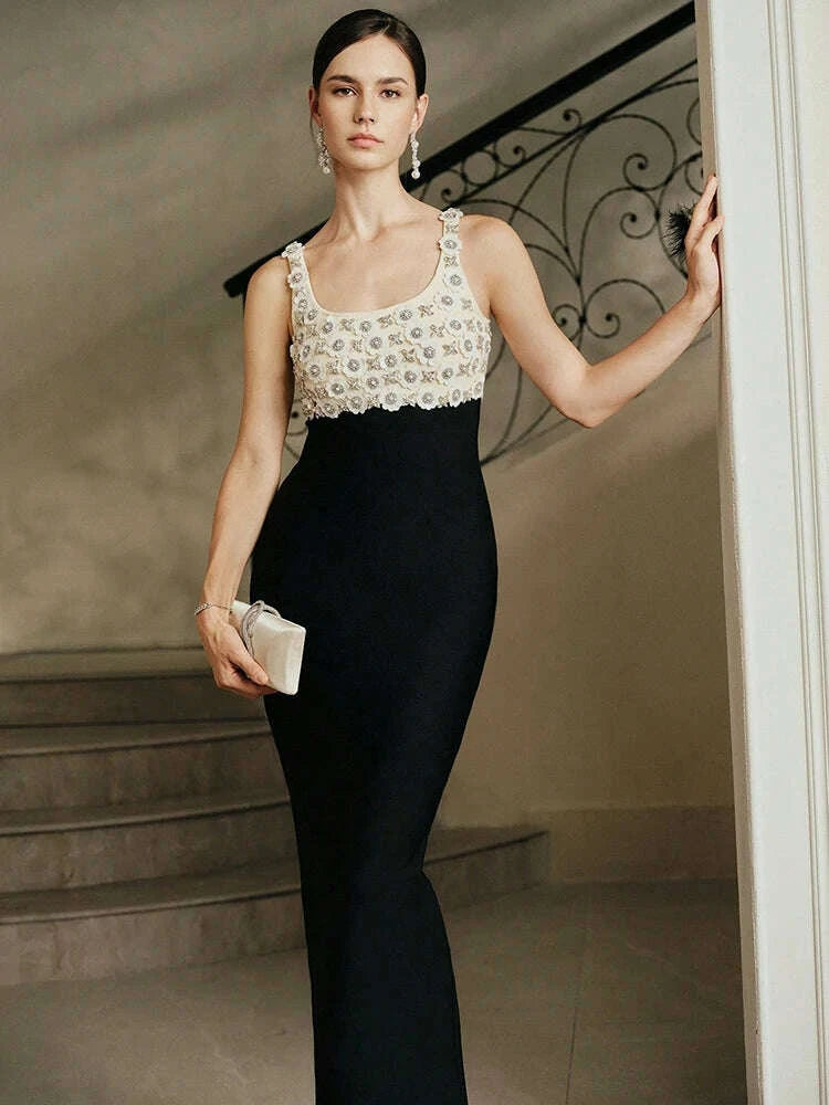 kimlud-vc-evening-retro-opulence-color-block-strappy-crystal-pearl-design-gown-fashion-party-gala-maxi-dress-kimlud-womens-clothes-35042477