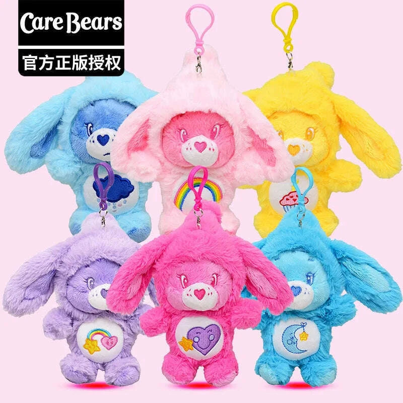 new-genuine-carebears-plush-rabbit-hat-keychain-rainbow-bear-doll-pendant-school-bag-ornament-giftkimlud-womens-fashion-34607315