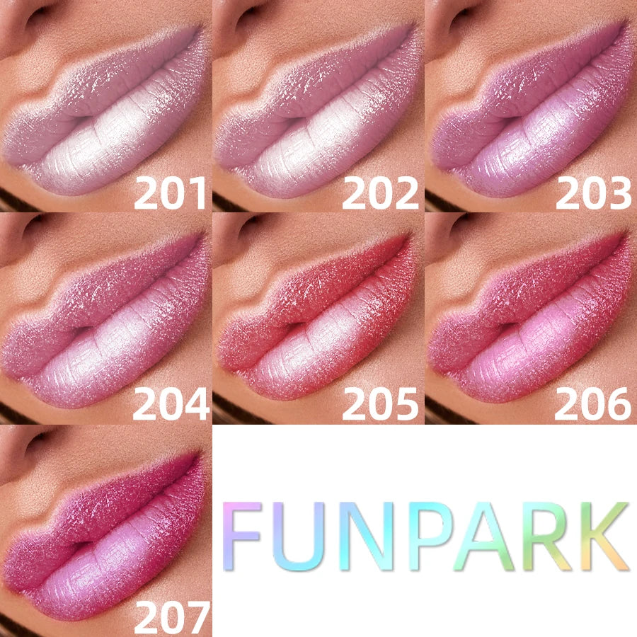 Metallic Lipstick Set Hydrating, Highly Pigmented Shine — Soft Pink Lilac | KIMLUD