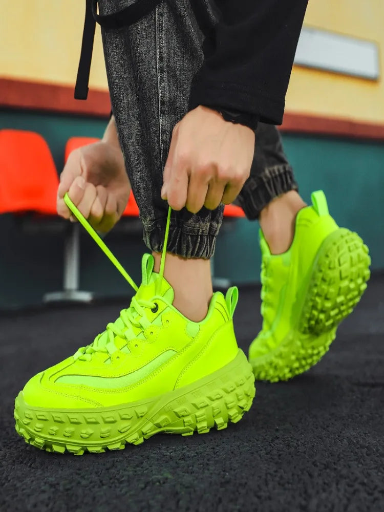 Summer 2024 New Men's Fashion Sneakers High-Grade Fried Street Platform Increased by Fashionable Sports Shoes